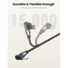 UGREEN 60763 90 Degree USB-C to Lightning Cable 1M