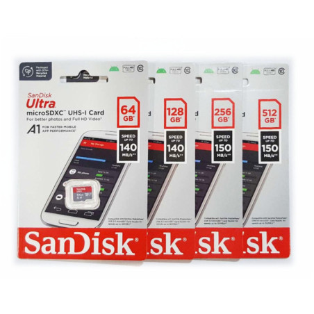 SanDisk 128GB Ultra microSDXC UHS-I Card (SDSQUAB-128G-GN6MN)