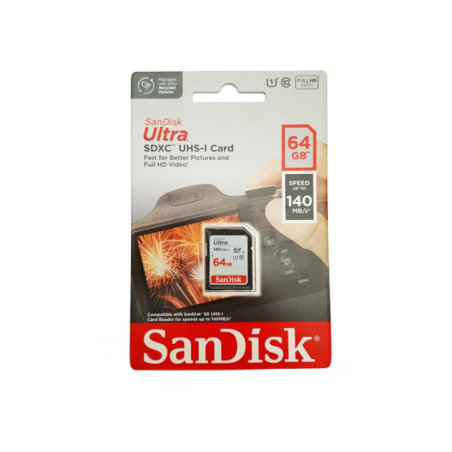 SanDisk 64GB Ultra SDXC UHS-I Card (SDSDUNB-064G-GN6IN)