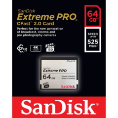 SanDisk 64GB Extreme PRO CFast 2.0 Memory Card (SDCFSP-064G-G46D)