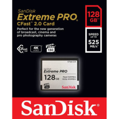 SanDisk 128GB Extreme PRO CFast 2.0 Memory Card (SDCFSP-128G-G46D)