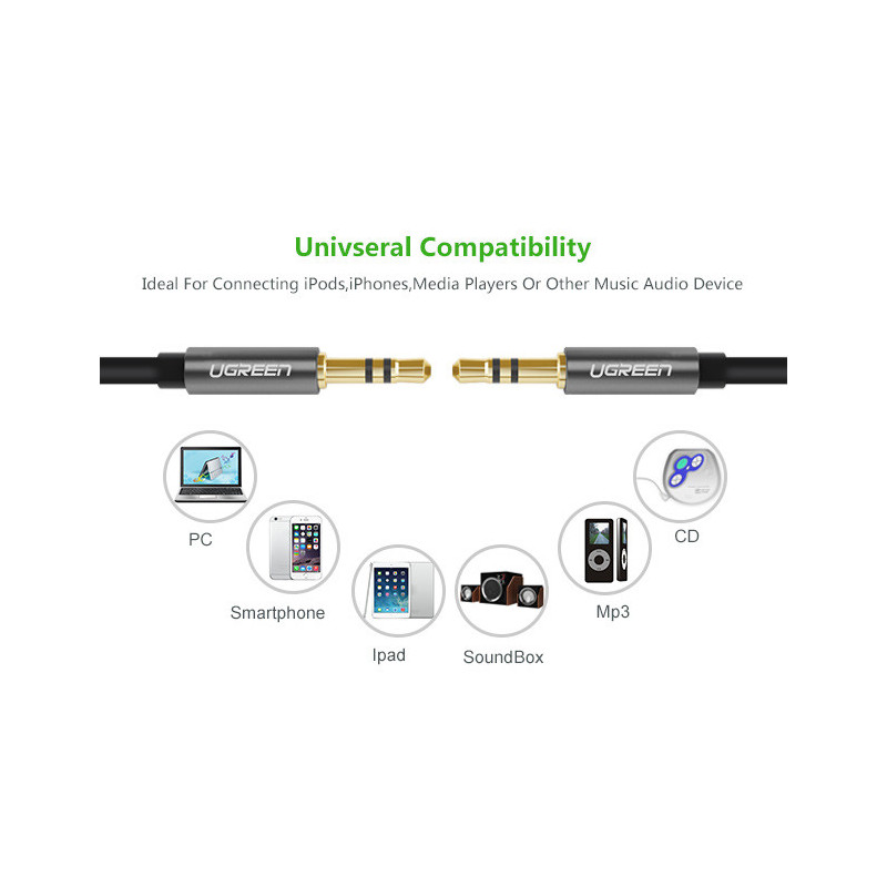 UGREEN 3.5mm male to 3.5mm male cable 3M (10736)