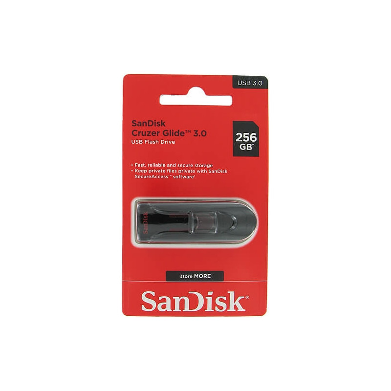 SANDISK SDCZ600-256G 256GB CZ600 CRUZER GLIDE USB 3.0 VERSION