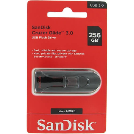 SANDISK SDCZ600-256G 256GB CZ600 CRUZER GLIDE USB 3.0 VERSION