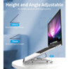 CHOETECH HUB-M43 7-in-1 USB-C Multiport Adapter with Foldable Laptop Stand