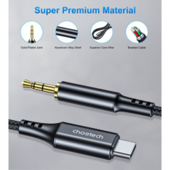 CHOETECH AUX008 Type-C To 3.5mm Audio Cable 2M