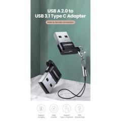 UGREEN 50568 USB-C 3.1 Female to USB-A 2.0 Male Adapter