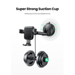 UGREEN 60990 Gravity Phone Holder with Suction Cup (Black)