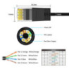 Simplecom CAE650 Ultra Slim Flexible Cat6A UTP Ethernet Cable 10Gbps 5M