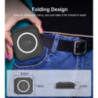 CHOETECH T588-F-BK 3-in-1 Foldable Fast Wireless Charger for Phone/Watch/Earphone