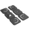 CHOETECH T588-F-BK 3-in-1 Foldable Fast Wireless Charger for Phone/Watch/Earphone