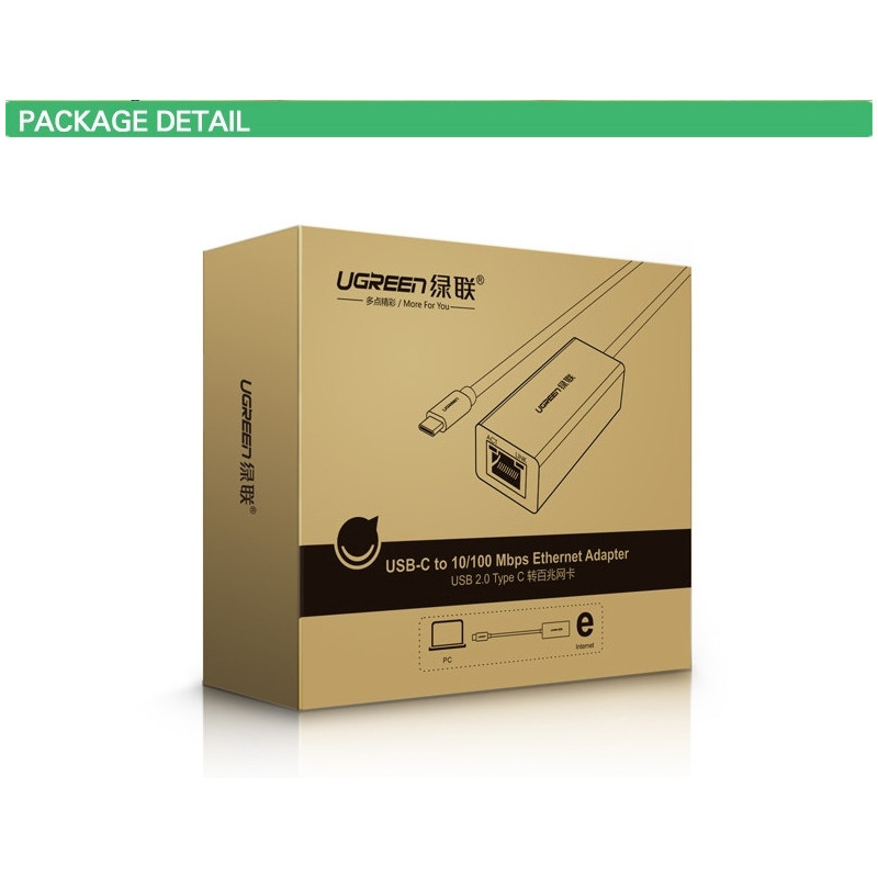 UGREEN 30287 USB-C 10/100Mbps Ethernet Adapter