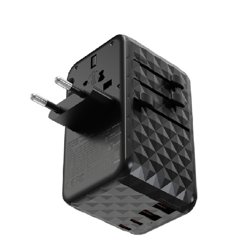 CHOETECH PD6028 2C+2A+AC 5 Ports GaN Tech PD100W Travel Wall Charger