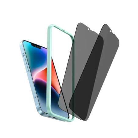 UGREEN 80989 Full Coverage Privacy Tempered Glass Screen Protector with Precise-Align Applicator for iPhone 13 mini (1-Pack)