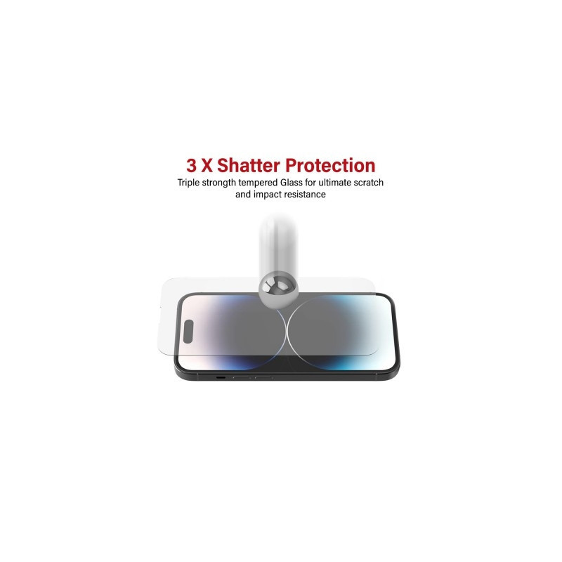 Tempered Glass Screen Protector For iPhone 15 / 15 Pro