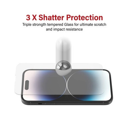 Tempered Glass Screen Protector For iPhone 15 / 15 Pro