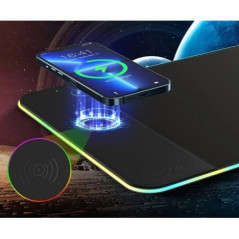 CHOETECH T543-F RGB Illuminated 15W Wireless Charging Mouse Pad 