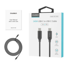 CHOETECH XCC-1035 USB-C M to M PD3.1 240W Super Fast Charging Cable 1M 