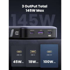 UGREEN 90597A 145W 25000mAh Power Bank for Laptop