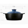 Color King Casserole with Lid Blue (1600ML)