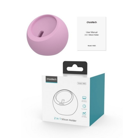 CHOETECH H050-PK Magnetic Holder for iPhone 12/13/14 /15 Series and iWatch (Pink)