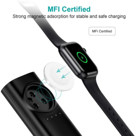 CHOETECH T315 2-in-1 Portable Wireless iWatch Quick Charger 5000mAh Power Bank