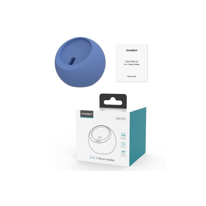CHOETECH H050-BL Magnetic Holder for iPhone 12/13/14 /15 Series and iWatch (Blue)