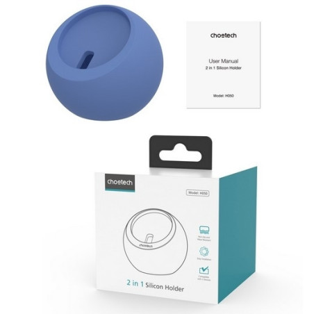 CHOETECH H050-BL Magnetic Holder for iPhone 12/13/14 /15 Series and iWatch (Blue)