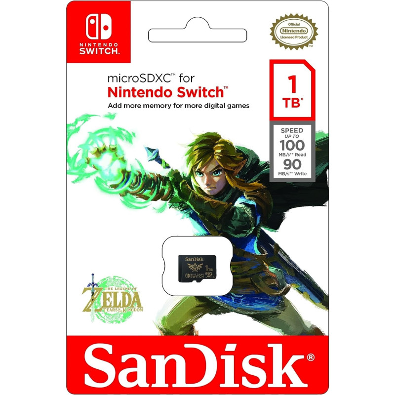 SanDisk 1TB Nintendo-Licensed Memory Cards For Nintendo Switch (SDSQXAO-1T00-GN6ZN)
