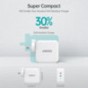 CHOETECH PD6008  GAN Dual Type-C 100w Travel Charger (US/EU/UK/AU)