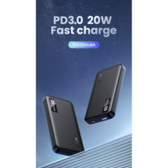 UGREEN 25742 10000mAh Two-way Fast Charging Power Bank Black
