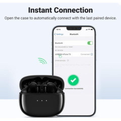 UGREEN 90401 HiTune T3 Active Noise-Cancelling Wireless Earbuds (Black)