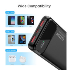 CHOETECH B728 10000mAh Power Bank PD22.5W with Digital Display