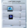 CHOETECH XCC-1040 USB-C M to M 240W Super Fast Speed Gen3 Cable 1.2M