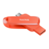 SanDisk 128GB Phone Dual Drive USB3.2 Type C+A Nasturium Orange (SDDDC6-128G-G46NO)