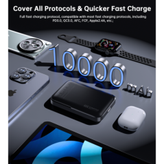 CHOETECH B743-BK 10000mAh PD20W Magnetic Power Bank with Holder Black