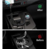 CHOETECH TC0030 65W 3-Port Fast Car Charger with 3.3ft Type-C Stretchable Cable