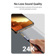 UGREEN 20785 3.5mm Braided 4-Pole Audio Cable Male to Male 3m