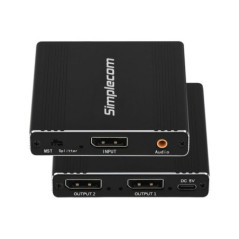 Simplecom CM214 DisplayPort Splitter 1 IN 2 OUT MST Hub for Dual Extended Screens 4K DP 1.4 