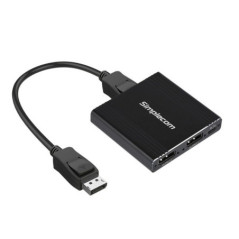 Simplecom CM214 DisplayPort Splitter 1 IN 2 OUT MST Hub for Dual Extended Screens 4K DP 1.4 