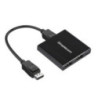 Simplecom CM214 DisplayPort Splitter 1 IN 2 OUT MST Hub for Dual Extended Screens 4K DP 1.4 