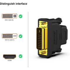 BENFEI DVI to HDMI, Bidirectional DVI to HDMI Male to Female 2 Pack