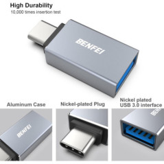 BENFEI USB C to USB 3.0 Adapter, USB C to A Male to Female Adapte