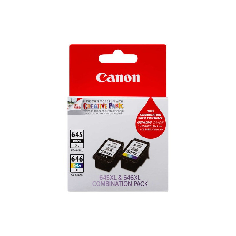 PG645XLCL646CPXL - 1 X BLACK PG645XL & 1 X CL646XL CART