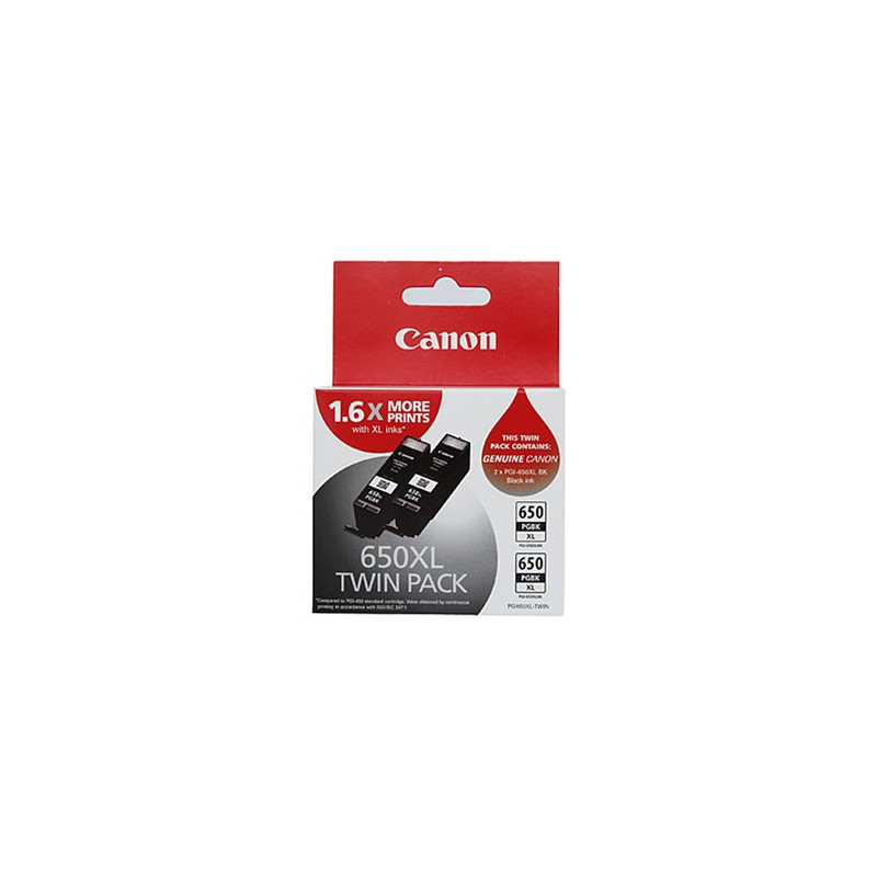 PGI650XLBK PIGMENT BLACK EXTRA LARGE INK TANK TWIN PACK