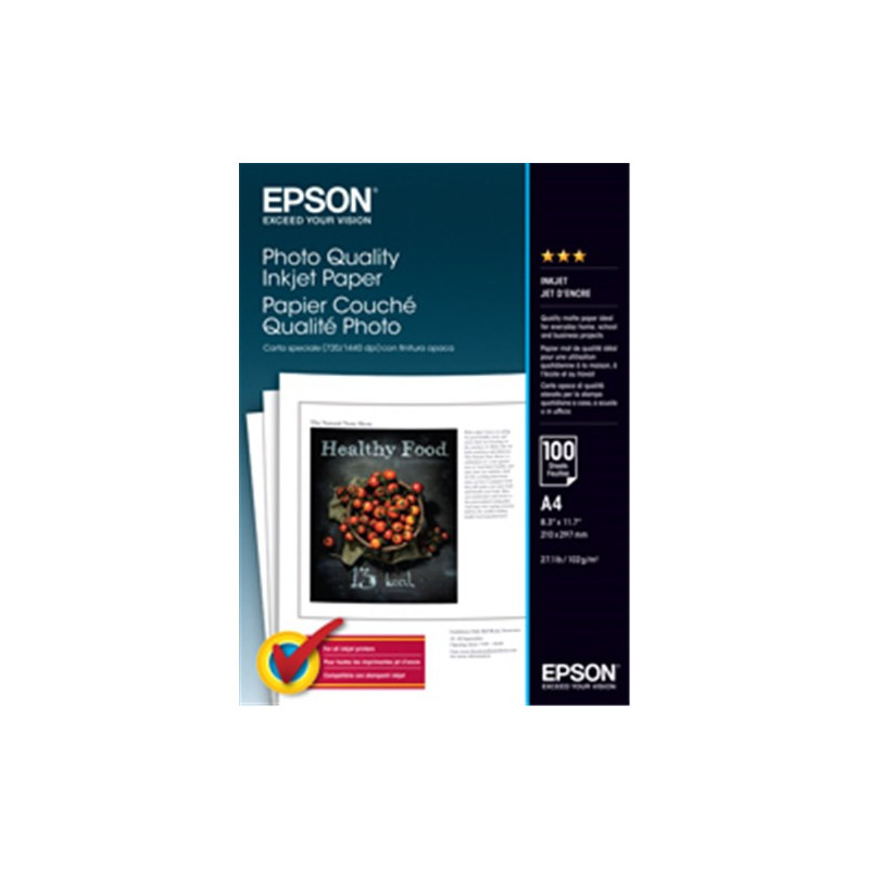 PHOTO QUALITY A4 INKJET PAPER 100 SHEETS REPLACES S041061