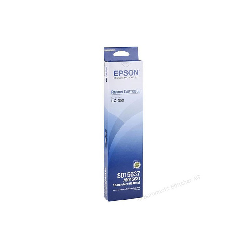 EPSON C13S015637 9 PIN BLACK FABRIC RIBBON FOR LX-350