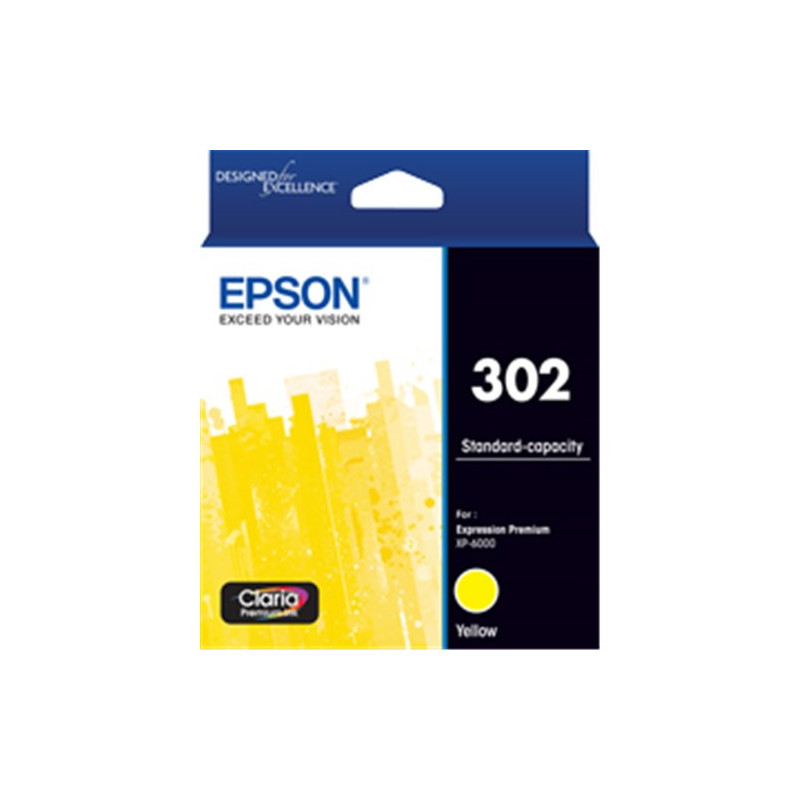 EPSON 302 YELLOW INK CLARIA PREMIUM FOR EXPRESSION PREMIUM XP-6000