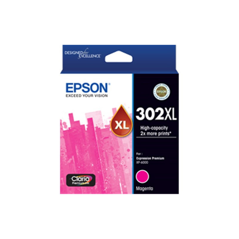 EPSON 302XL MAGENTA INK CLARIA PREMIUM FOR EXPRESSION PREMIUM XP-6000