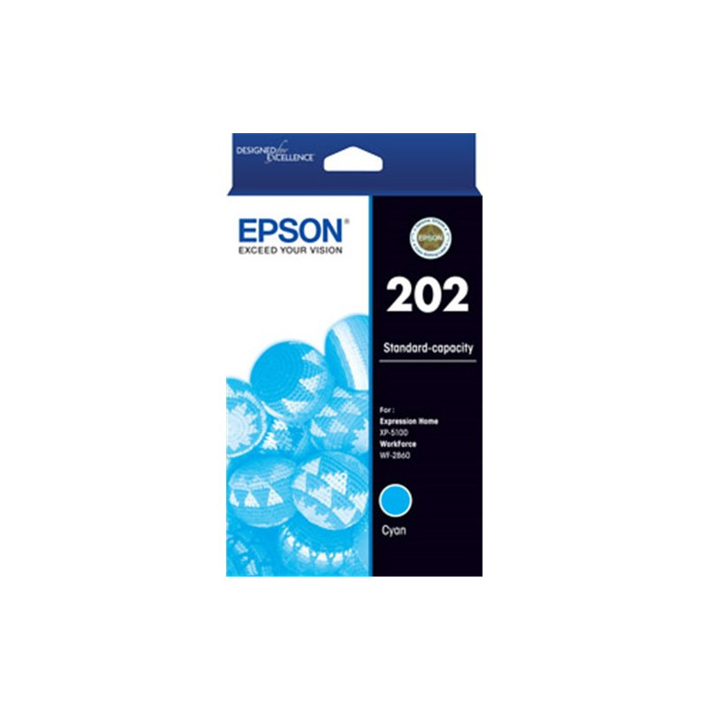 EPSON C13T02N292 202 STD CYAN INK FOR XP-5100 WF-2860